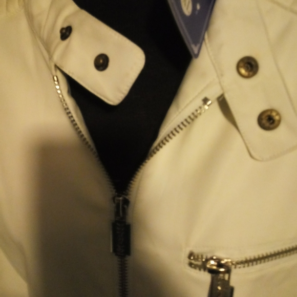 Fitshop man's cream color faux leather jacket - Picture 2 of 4